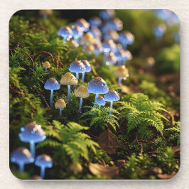 Magical Bioluminescent Fungi - Deep Forest Bier Onderzetter