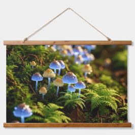 Magical Bioluminescent Fungi - Deep Forest Hangend Wandkleed