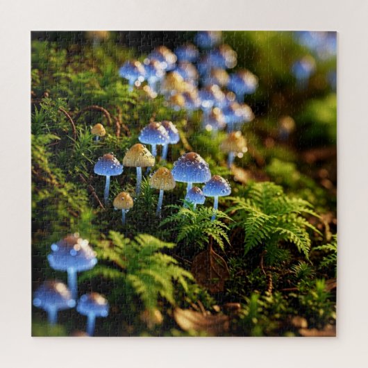 Magical Bioluminescent Fungi - Deep Forest Legpuzzel (Verticaal)