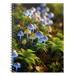 Magical Bioluminescent Fungi - Deep Forest Notitieboek