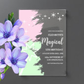 Magical Birthday Acryl Uitnodigingen