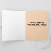 MAGICAL BIRTHDAY FAIRY FOREST GIRL Wenskaarten Kaart (Binnen)