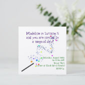 Magical Birthday Invitation 2 Kaart (Staand voorkant)