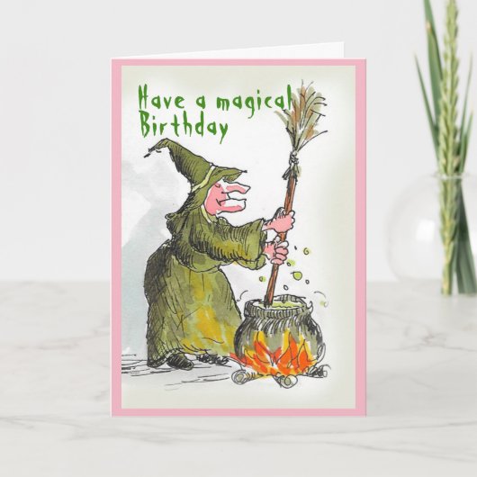 Magical Birthday Kaart (Voorkant)