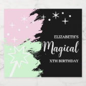 Magical Birthday Sparkling Wijnetiket (Enkel label)