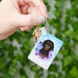 Magical Black & Tan Cavalier King Charles Spaniel Sleutelhanger