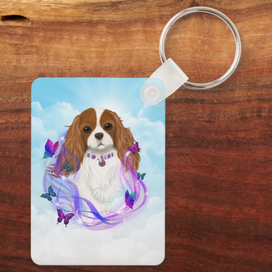 Magical Blenheim Cavalier King Charles Spaniel Sleutelhanger (Achterkant)