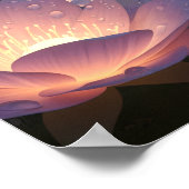 Magical Bloom Forest with Glowing Dream Flowers Poster (Hoek)