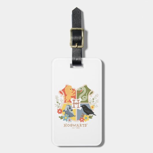 Magical Blooms HOGWARTS™ Crest Bagagelabel