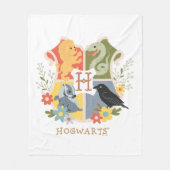 Magical Blooms HOGWARTS™ Crest Fleece Deken (Voorkant)