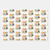 Magical Blooms HOGWARTS™ Crest Inpakpapier Vel (Voorkant 3)
