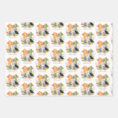 Magical Blooms HOGWARTS™ Crest Inpakpapier Vel (Voorkant 2)