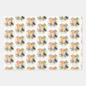 Magical Blooms HOGWARTS™ Crest Inpakpapier Vel (Voorkant)