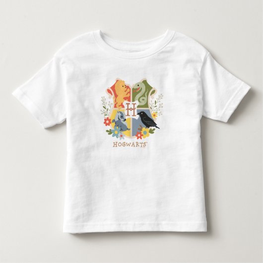 Magical Blooms HOGWARTS™ Crest Kinder Shirts (Voorkant)