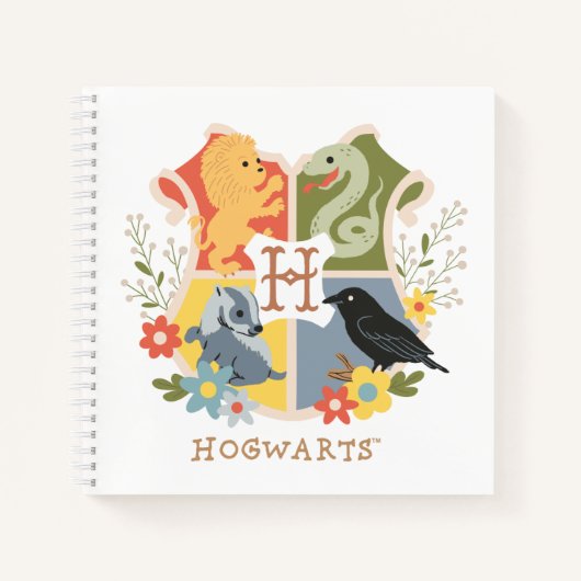 Magical Blooms HOGWARTS™ Crest Notitieboek (Voorkant)