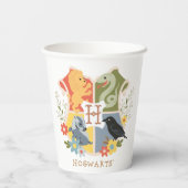 Magical Blooms HOGWARTS™ Crest Papieren Bekers (Achterkant)