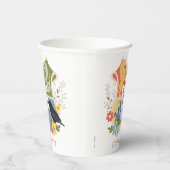 Magical Blooms HOGWARTS™ Crest Papieren Bekers (Rechts)