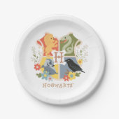 Magical Blooms HOGWARTS™ Crest Papieren Bordje (Voorkant)