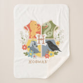 Magical Blooms HOGWARTS™ Crest Sherpa Deken (Voorkant)