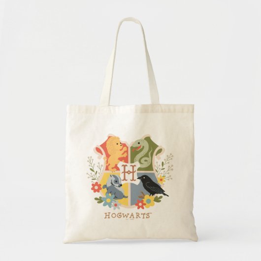Magical Blooms HOGWARTS™ Crest Tote Bag (Voorkant)