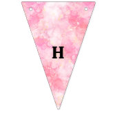 Magical blue butterfly pink glitter art vlaggetjes (Tweede vlag)