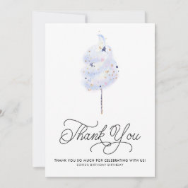 Magical Blue Cotton Snoep en Glitter Hartelijk dan Kaart