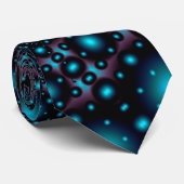 Magical Blue Glow Mandala Stropdas (Opgerold)