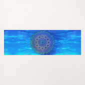 Magical Blue Mandala Yogamat (Achterkant (horizontaal))