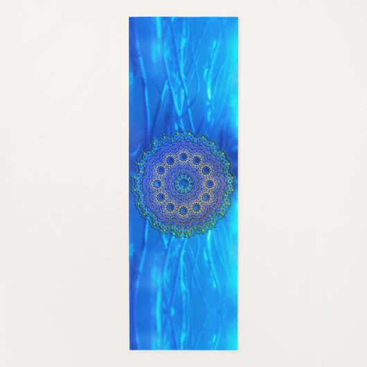 Magical Blue Mandala Yogamat (Voorkant)
