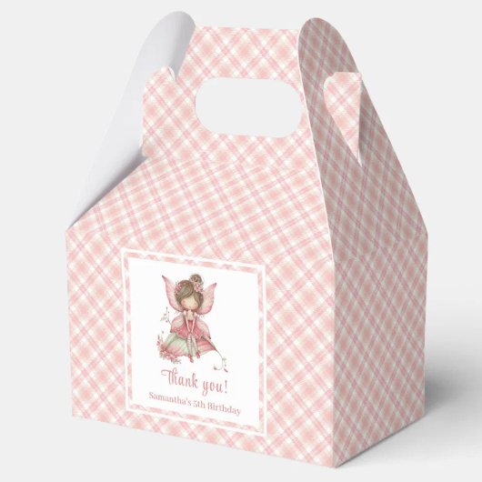 Magical Blush Pink Fairy Flowers Girl Favor Box Bedankdoosjes