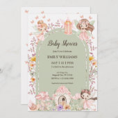 Magical Boho Arch Fairy Baby Shower Invitations Kaart (Voorkant / Achterkant)