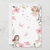 Magical Boho Fairy Baby Shower Invitatio Kaart (Achterkant)