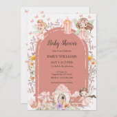 Magical Boho Fairy Garden Baby Shower Invitatio Kaart (Voorkant / Achterkant)