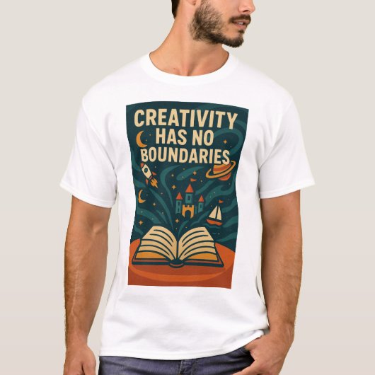 Magical Book Fantasy Illustration T-shirt (Voorkant)