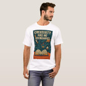 Magical Book Fantasy Illustration T-shirt (Voorkant volledig)