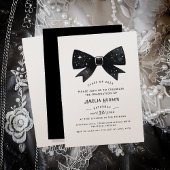 Magical Bow Champagne Shimmer Afstudeerfeest Kaart