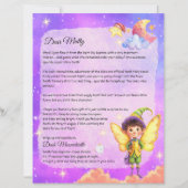 Magical Boys Tooth Fairy Keepsake Letter- Custom (Voorkant)