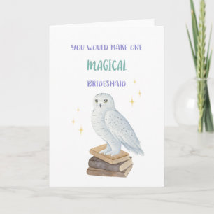 Magical Bridesmaid Proposal Card Kaart