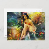 Magical Butterfly Fairy Briefkaart (Voorkant / Achterkant)