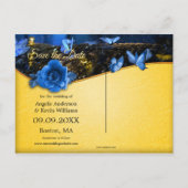 Magical Butterfly Forest Save the Date Briefkaart (Achterkant)