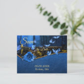 Magical Butterfly Forest Save the Date Briefkaart (Staand voorkant)