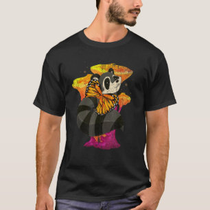 Magical Butterfly Insect Forest Animal Raccoon T-shirt