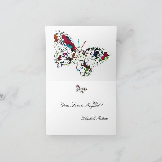 Magical Butterfly ~ Kaart / Uitnodigingen (Binnen)