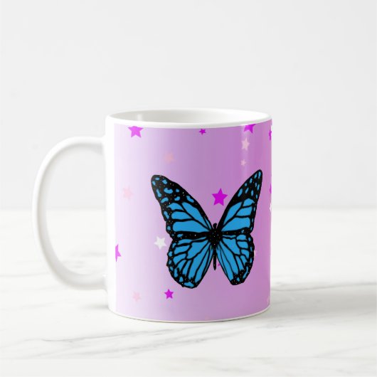 Magical butterfly koffiemok (Links)