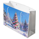 Magical Candy Cane Christmas Tree Groot Cadeauzakje (Achterkant Gekanteld)