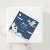 Magical Castle Schattige Dragons Kids Verjaardag B Bedankjes Labels (In situ)