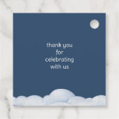 Magical Castle Schattige Dragons Kids Verjaardag B Bedankjes Labels (Achterkant)