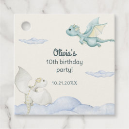 Magical Castle Schattige Dragons Kids Verjaardag Bedankjes Labels