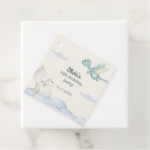 Magical Castle Schattige Dragons Kids Verjaardag Bedankjes Labels (In situ)