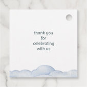 Magical Castle Schattige Dragons Kids Verjaardag Bedankjes Labels (Achterkant)